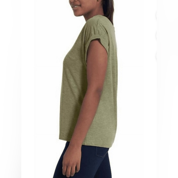 Jessica Simpson Ladies' V-Neck Knit Top (Green X-Large) - Picture 3 of 8